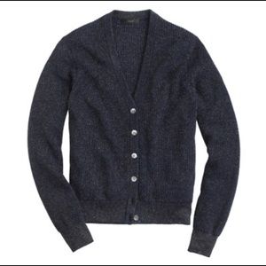 BNWOT ribbed sparkle navy cardigan J. Crew